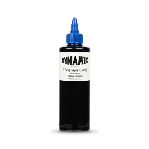 Dynamic Triple Black Tattoo Ink - 8 oz. Bottle
